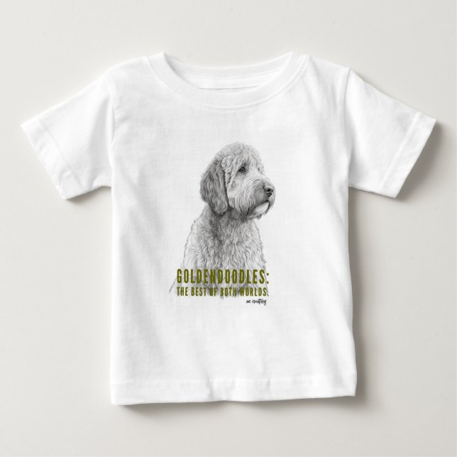 Camiseta para Crianças de Goldendoodle (Frente)