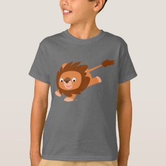 Camiseta para Crianças do Leão de Cartoon Lively