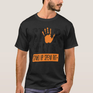 Camiseta Pára De Asfixiar O Laranja E Fala O Dia Da Unidade