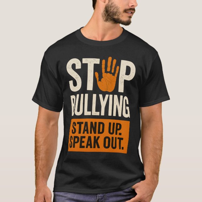 CAMISETA PÁRA DE BULLYING - PRENDA-SE. FALE. (Frente)