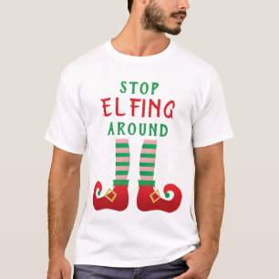 Camiseta Pára De Ficar A Olhar O Feliz Natal A Dizer Verde
