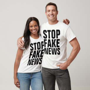 Camiseta PÁRA DE NOTÍCIAS FALSAS, T-shirts DE TRUMP