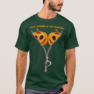 Camiseta Pára De Olhar Para As Minhas Mulheres De Halloween