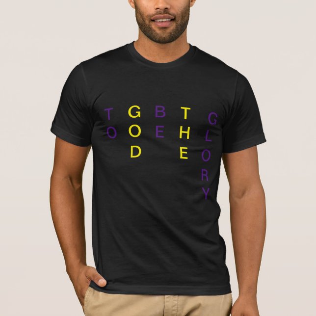 Camiseta Para Deus Ser A Glória (Frente)