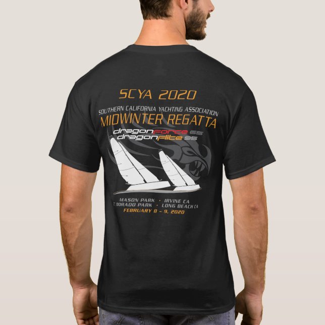 Camiseta Para DragonForce & Dragon Flite 2020 (Verso)