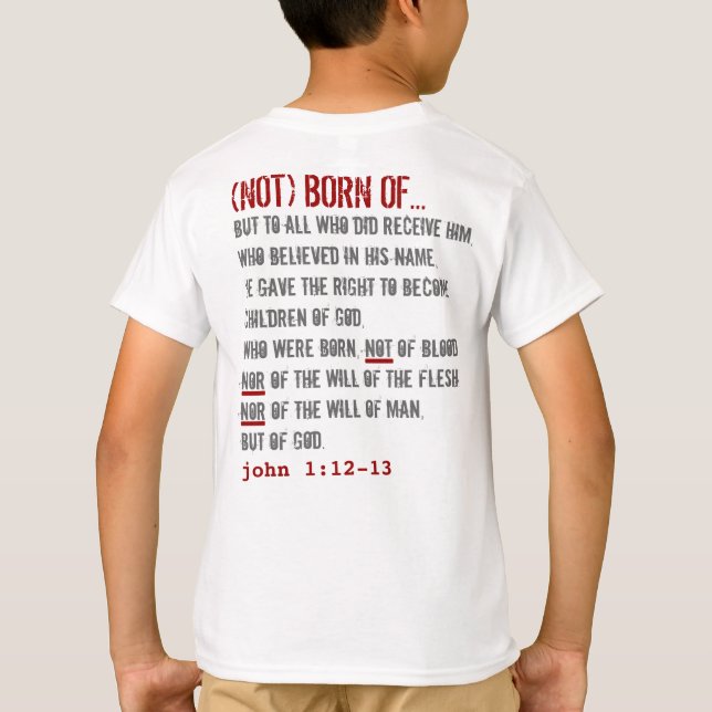 Camiseta para ELE (juventude): 3:2 de Matthew + 1:12 de (Verso)