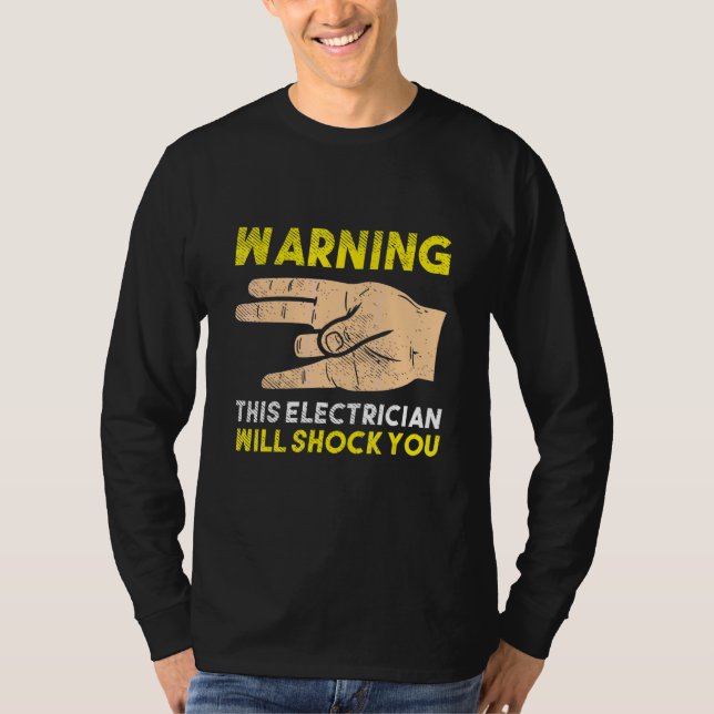 Camiseta Para Eletricianos Cabo Amperes Elétricos (Frente)