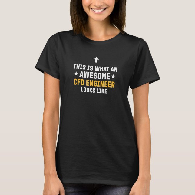 Camiseta Para Engenheiro Cfd Do Engenheiro Cfd (Frente)