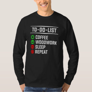 Camiseta Para Fazer Lista de Pavimentos de Café Repouso Rep