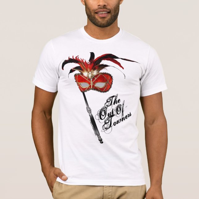 Camiseta Para fora-De-Towners - Mascarada (Frente)