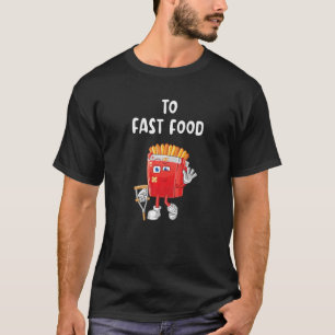 Camiseta Para Fritas de Comida Rápida de Comida Rápida