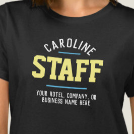 Camiseta para funcionários da hospitalidade