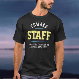 Camiseta para funcionários da hospitalidade