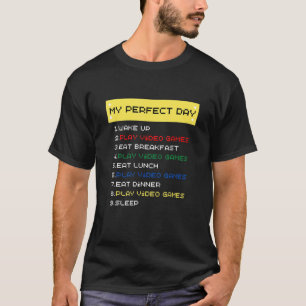 Camiseta Para Gamers Meus Videos games Perfeitos De Brincar
