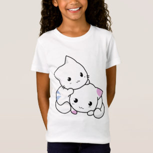 Camiseta para Gatinhos de desenho