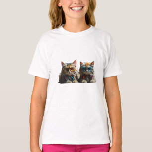 Camiseta para gatos para crianças T-Shirt