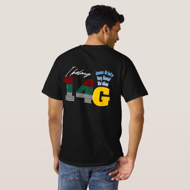 Camiseta para hombres con mensajes biblicos (Parte Traseira Completa)