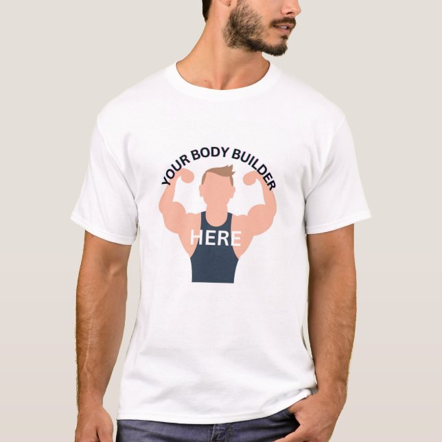 Camiseta para homens, camisa do seu construtor cor (Frente)
