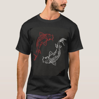 Camiseta para homens desenho de peixe
