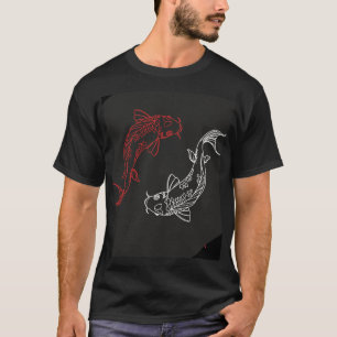 Camiseta para homens desenho de peixe