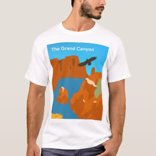 Camiseta para homens grand canyon americano