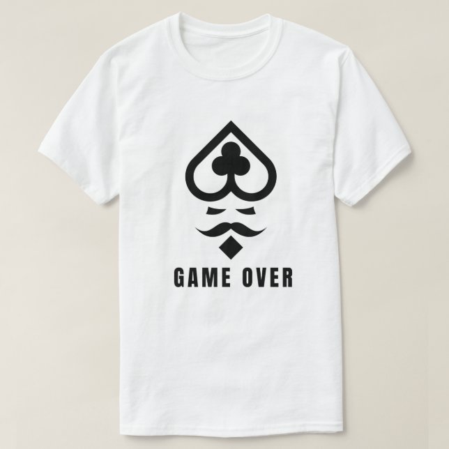 Camiseta para homens jogo TERMINADO  (Frente do Design)