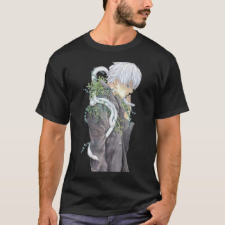 Camiseta Para Homens Mulheres Manga De Mushishi Japonês Ofe