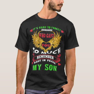 Camiseta Para Homens Mulheres Perdem Filho Apaixonado Memor