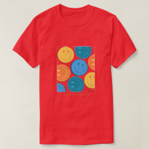 Camiseta para homens Poster de Caras Sorridente Co