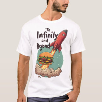 Camiseta Para Infinidade e Além do Burger T-Shirt
