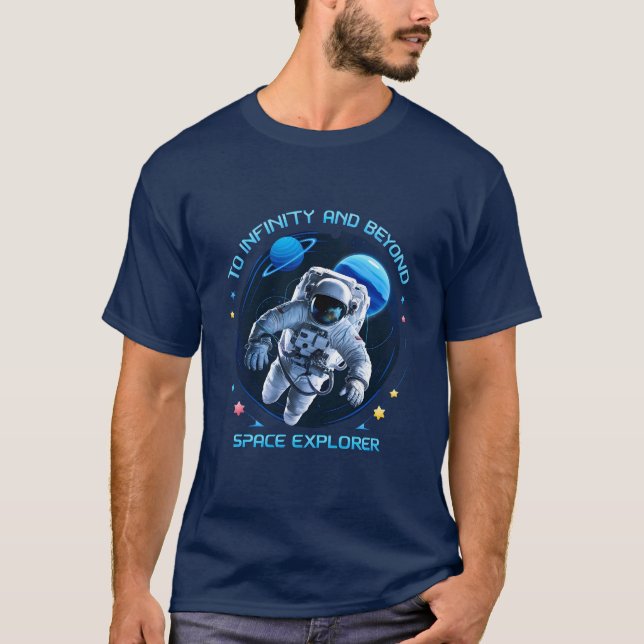Camiseta Para Infinidade e Além - Shirt do Explorador de Es (Frente)