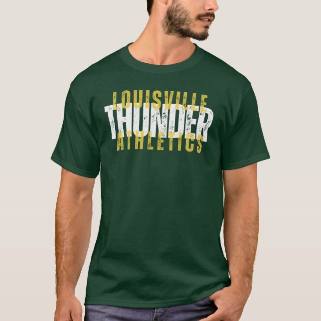 Camiseta Para Itens Escuros - Louisville Thunder atletismo (Frente)