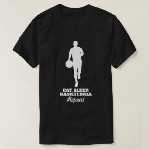 Camiseta para jogadores de basquete coma durma bas