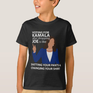 Camiseta Para Kamala Depois De Deixar Joe Cair É Como Ting