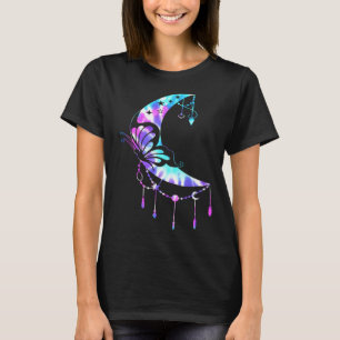 Camiseta para Mãe Crescent Moon Butterfly Mandala