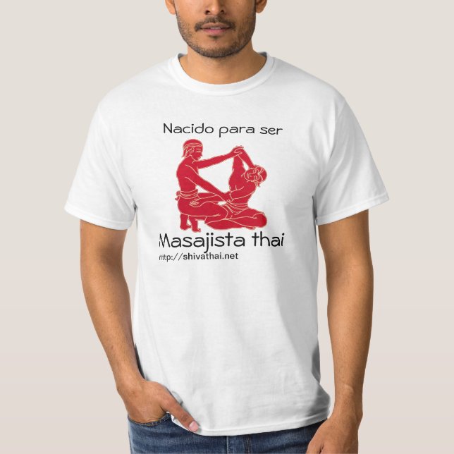 Camiseta para masajistas thai (hombre) (Frente)