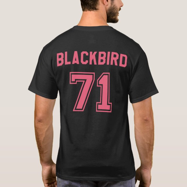 Camiseta para masculinos Lockheed SR-71 com Impres (Verso)