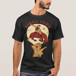 Camiseta para Meninas com Cavalos Cidade de Rodeio