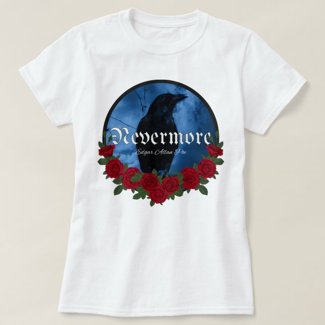 Camiseta Para Mens Womens Edgar Writer Allan Poe Playwright (Frente do Design)