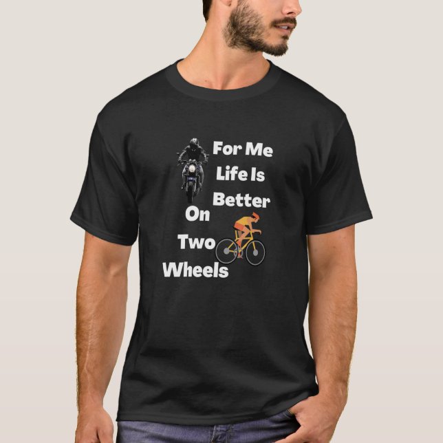 Camiseta Para Mim Em Duas Rodas 2 (Frente)
