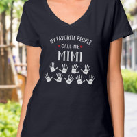 Para Mimi com Nomes de Netos Personalizados