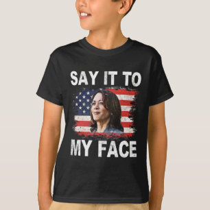 Camiseta Para Minha Cara, Engraçado Kamala-harris Aborda Tr
