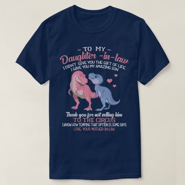 Camiseta Para Minha Filha De Direito Engraçado (Frente do Design)