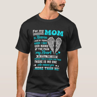 Camiseta Para Minha Mãe No Céu Para Filhas Filhas Filhos So