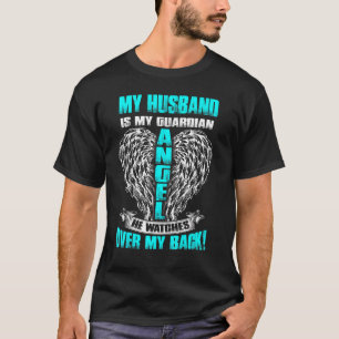 Camiseta Para Mulheres Amor & Sentiu Saudade do Marido no C