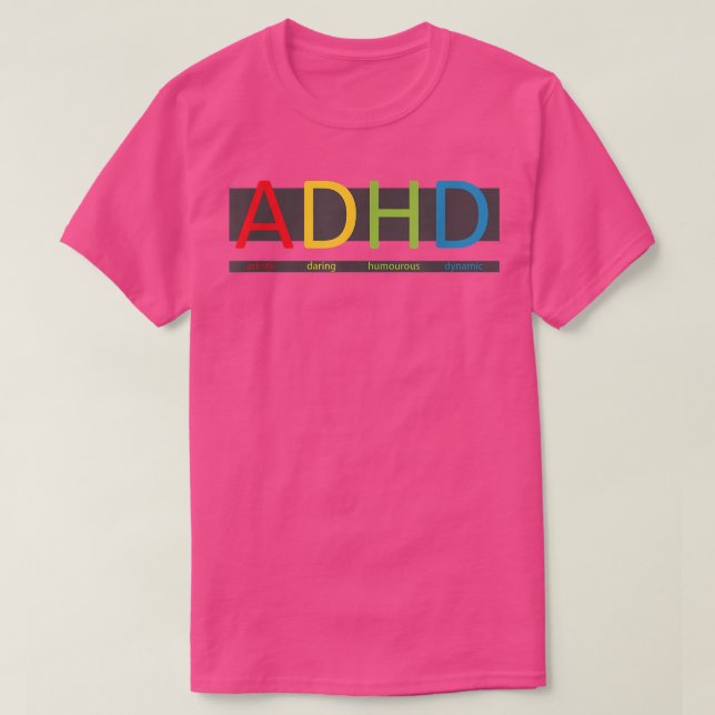 Camiseta para mulheres Autismo diafragma ADHD, azu (Frente do Design)