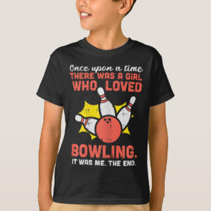 Camiseta para mulheres e meninas que amam boliche