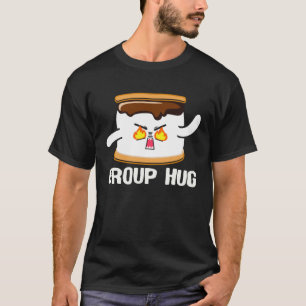 Camiseta Para Mulheres Smores Marshmallow Acampamento Tosta