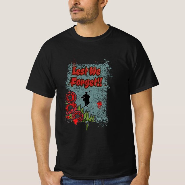 Camiseta Para Não Esquecermos O Dia da Memória Gravestone G (Frente)
