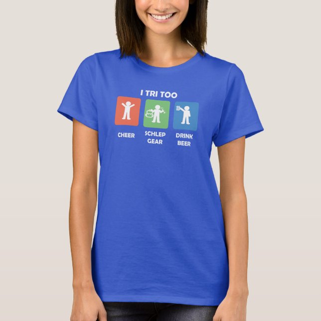 Camiseta Para o apoiante do triatleta (Frente)